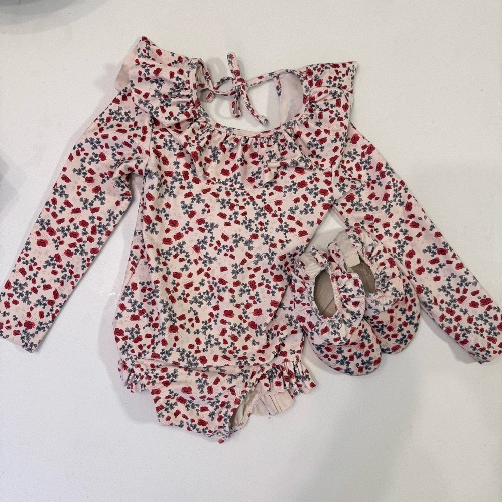 Konges Slöjd Girls Swimsuit and Shoes Set